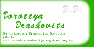 dorottya draskovits business card